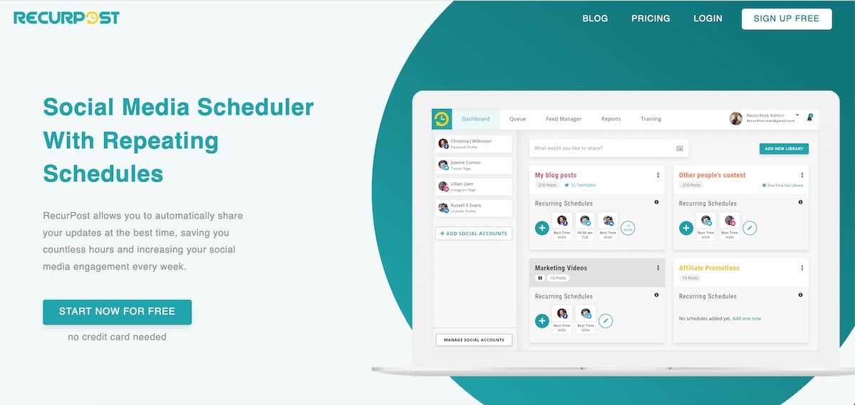 Recurpost   social scheduling review