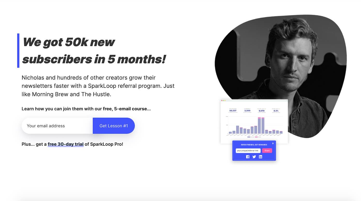 SparkLoop newsletter referral course   Surges.co review